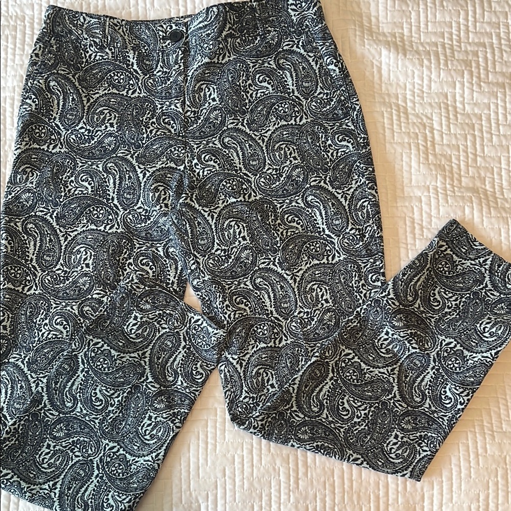 🏖️ Talbots Classic Paisley Jeans, Size 4